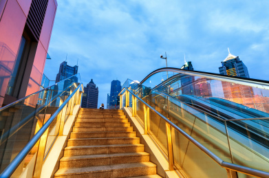 上海城市景观 浦东陆家嘴的现代建筑