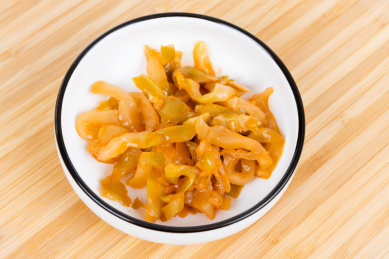 碟子里的涪陵榨菜