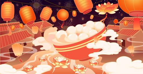 元宵节国风插画