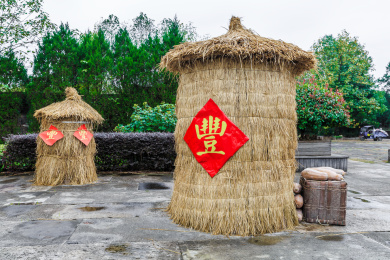 中国安徽省徽州唐模古村粮囤