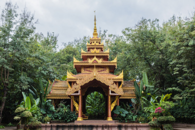 中国云南西双版纳景洪曼听御花园