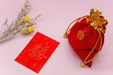 中国传统风俗摆酒宴会喜糖红包