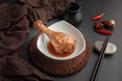五香卤鸡腿美食