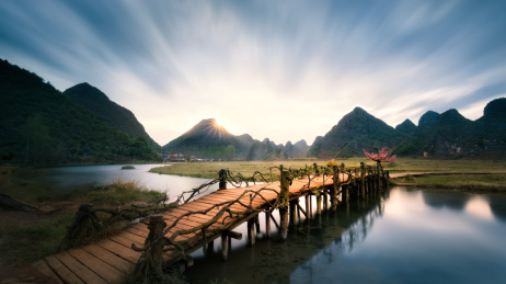 中国云南普者黑景区 三生三世十里桃花拍摄地