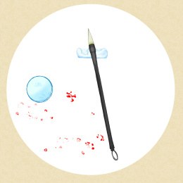 中国风毛笔插画 