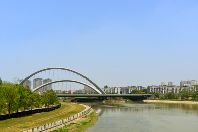 中国四川成都锦江及梓州大道跨府河大桥