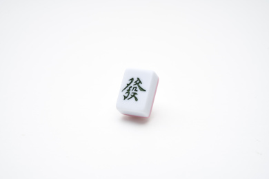 麻将牌发财白底图
