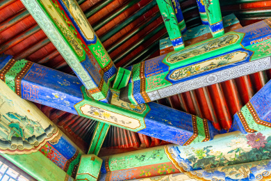 中国北京古建筑拱顶