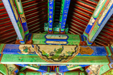 中国北京古建筑拱顶