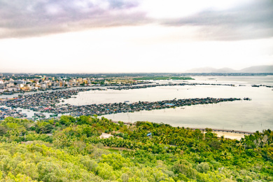 缆车南湾猴岛陵水呆呆岛疍家鱼排和呆呆岛
