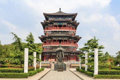 河南省永城市芒砀山风景区夫子山文圣园建筑