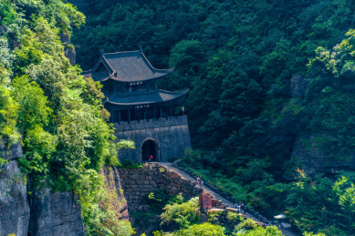 中国四川广元剑门关风景区剑阁关楼