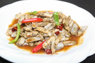 中餐美食-热菜-炒海蛏