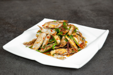 中餐美食-热菜-炒海蛏