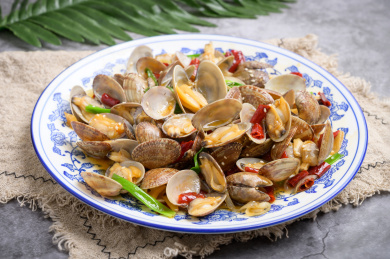 中餐美食-热菜-辣炒花蛤
