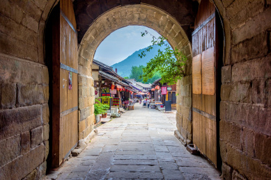 中国四川广元昭化古城瞻凤门