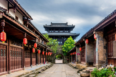 中国四川广元昭化古城临清门葭萌阁