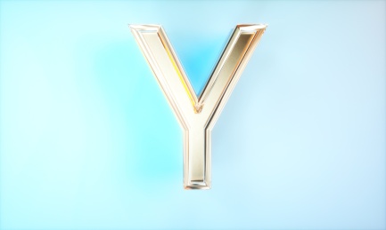 3D渲染字母Y