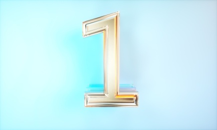 3D渲染数字1