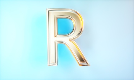 3D渲染字母r