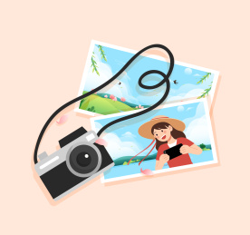 相机拍摄的春天风景风景照片