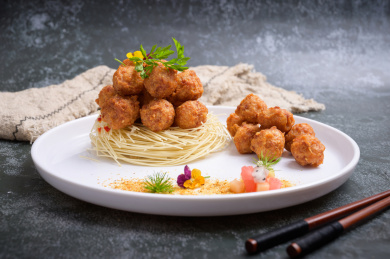 中餐美食-热菜-干炸丸子