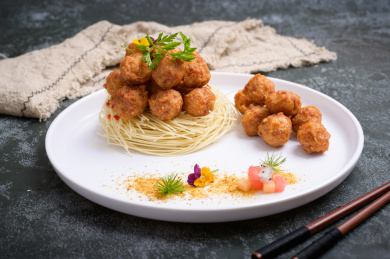 中餐美食-热菜-干炸丸子