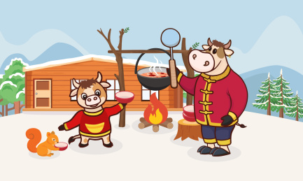 腊八节熬腊八粥迎牛年