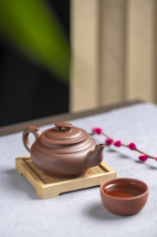 茶艺茶道紫砂壶特写