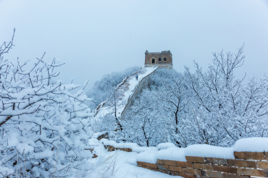 雪后长城美如画