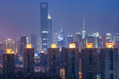 2010年中国上海浦东夜景