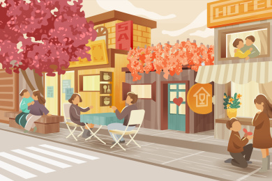 情人节矢量插画