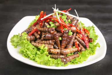 中餐美食-小炒-辣炒丁螺