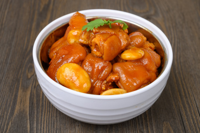 中餐美食-炖菜-芸豆焖猪手