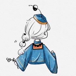 留下背影离开的女孩