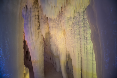 中国山西省临汾市乡宁县云丘山冰洞