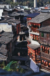 中国江西婺源徽式建筑实拍