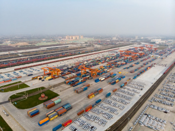 中国陕西省西安市中欧班列集结中心