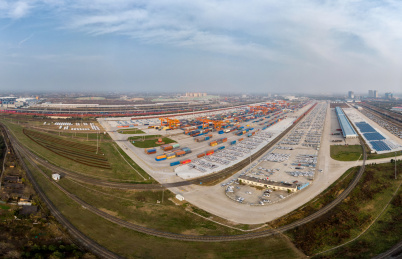 中国陕西省西安市中欧班列集结中心