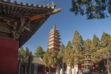 中国河南省汝州市风穴寺七祖塔