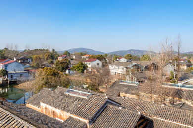 中国南京溧水红色李巷全景