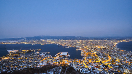 日本北海道函馆Hakodate夜景