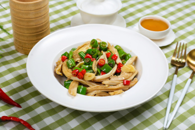 下酒菜美食小炒猪肚丝