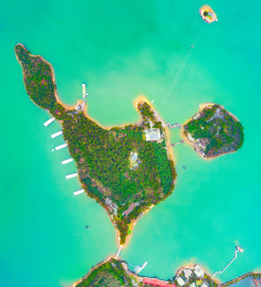 航拍中国江苏省常州溧阳天目湖景区