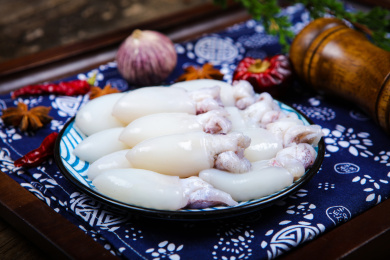 海鲜美味食材小墨鱼