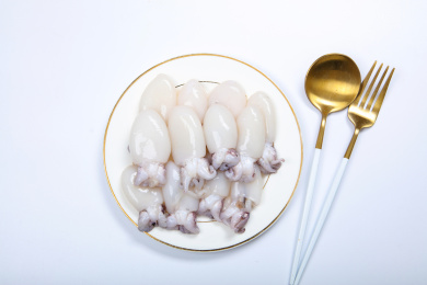 海鲜美味食材小墨鱼仔