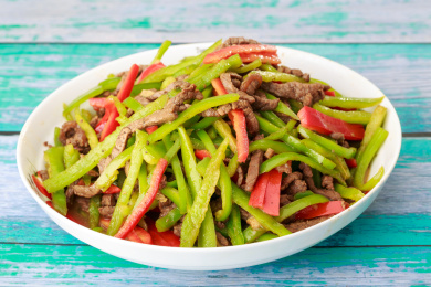 青椒炒肉丝