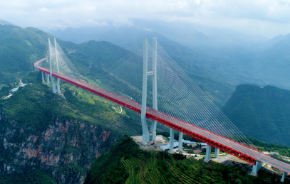 航拍北盘江大桥