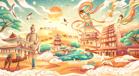 西安敦煌国风丝绸之路