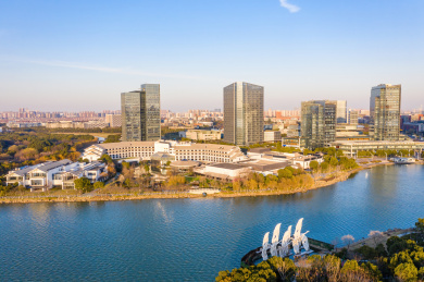 中国江苏苏州工业园区独墅湖月亮湾